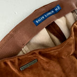 RALPH LAUREN Velourslederhose