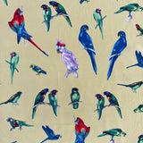 Vintage Seidenfoulard mit Papageien