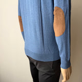 PELIKAMO Pullover mit Ellbogen Patches