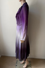 neues BURBERRY PRORSUM Dégradé Ombré Seidenkleid