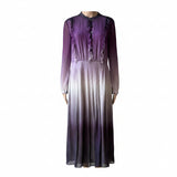 neues BURBERRY PRORSUM Dégradé Ombré Seidenkleid