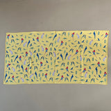 Vintage Seidenfoulard mit Papageien