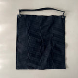 ISSEY MIYAKE PLEATS PLEASE Suede-Finish Zig-Zag Bag