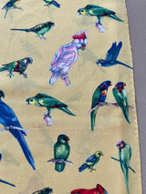 Vintage Seidenfoulard mit Papageien