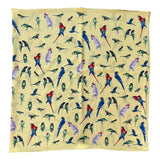 Vintage Seidenfoulard mit Papageien