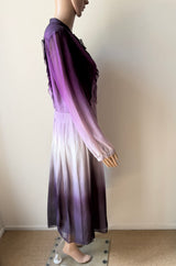 neues BURBERRY PRORSUM Dégradé Ombré Seidenkleid