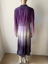 neues BURBERRY PRORSUM Dégradé Ombré Seidenkleid