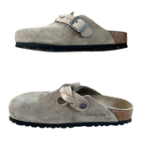 BIRKENSTOCK Boston Braided aus Veloursleder
