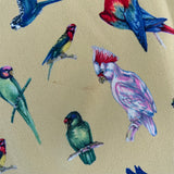 Vintage Seidenfoulard mit Papageien