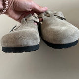 BIRKENSTOCK Boston Braided aus Veloursleder