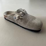 BIRKENSTOCK Boston Braided aus Veloursleder