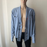 GREG LAUREN Chambray Kimono Studio Cardigan