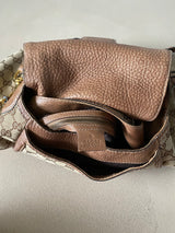 GUCCI New Pelham Horsebit GG Canvas und Leder Tasche