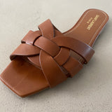 SAINT LAURENT Leder Pantoletten