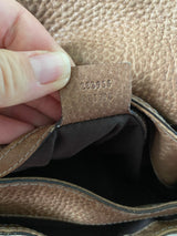 GUCCI New Pelham Horsebit GG Canvas und Leder Tasche