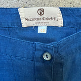 NAZARENO GABRIELLI Vintage Leinenkleid