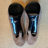 neu BUFFALO LONDON Veloursleder Plateau Pumps