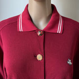 GUCCI Oversize Poloshirt mit Federn