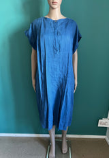 NAZARENO GABRIELLI Vintage Leinenkleid