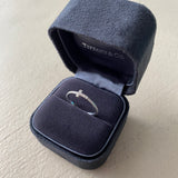 neuwertiger TIFFANY T Weissgold Ring mit Diamanten