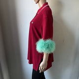 GUCCI Oversize Poloshirt mit Federn