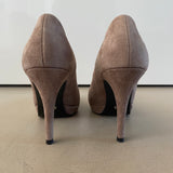 neu BUFFALO LONDON Veloursleder Plateau Pumps