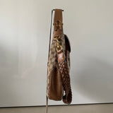 GUCCI New Pelham Horsebit GG Canvas und Leder Tasche