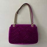 GUCCI Medium Marmont Loved GG Samt Tasche