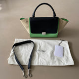CÉLINE Trapèze Tricolor Lime
