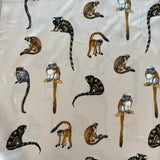 Vintage Seidenfoulard mit Affen