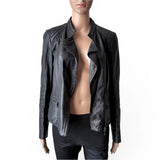 LA REINE BLANCHE Lederjacke