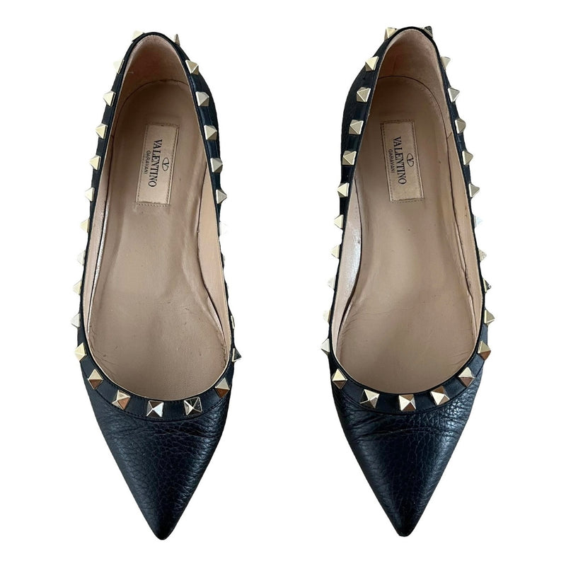 VALENTINO GARAVANI Rockstud Leder Ballerina