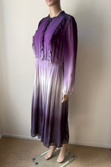 neues BURBERRY PRORSUM Dégradé Ombré Seidenkleid