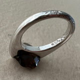 KENZO Ring aus Silber und Rauchquarz