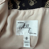MILLY Seidenshirt mit Spitze