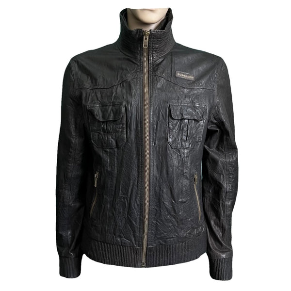 SUPERDRY Lederjacke