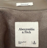 ABERCROMBIE & FITCH Kunstleder Hemdbluse