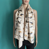 Vintage Seidenfoulard mit Affen