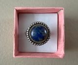 Silberring mit Lapislazuli Stein