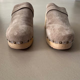 neue SOFTCLOX Velours Leder Clogs