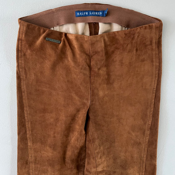 RALPH LAUREN Velourslederhose