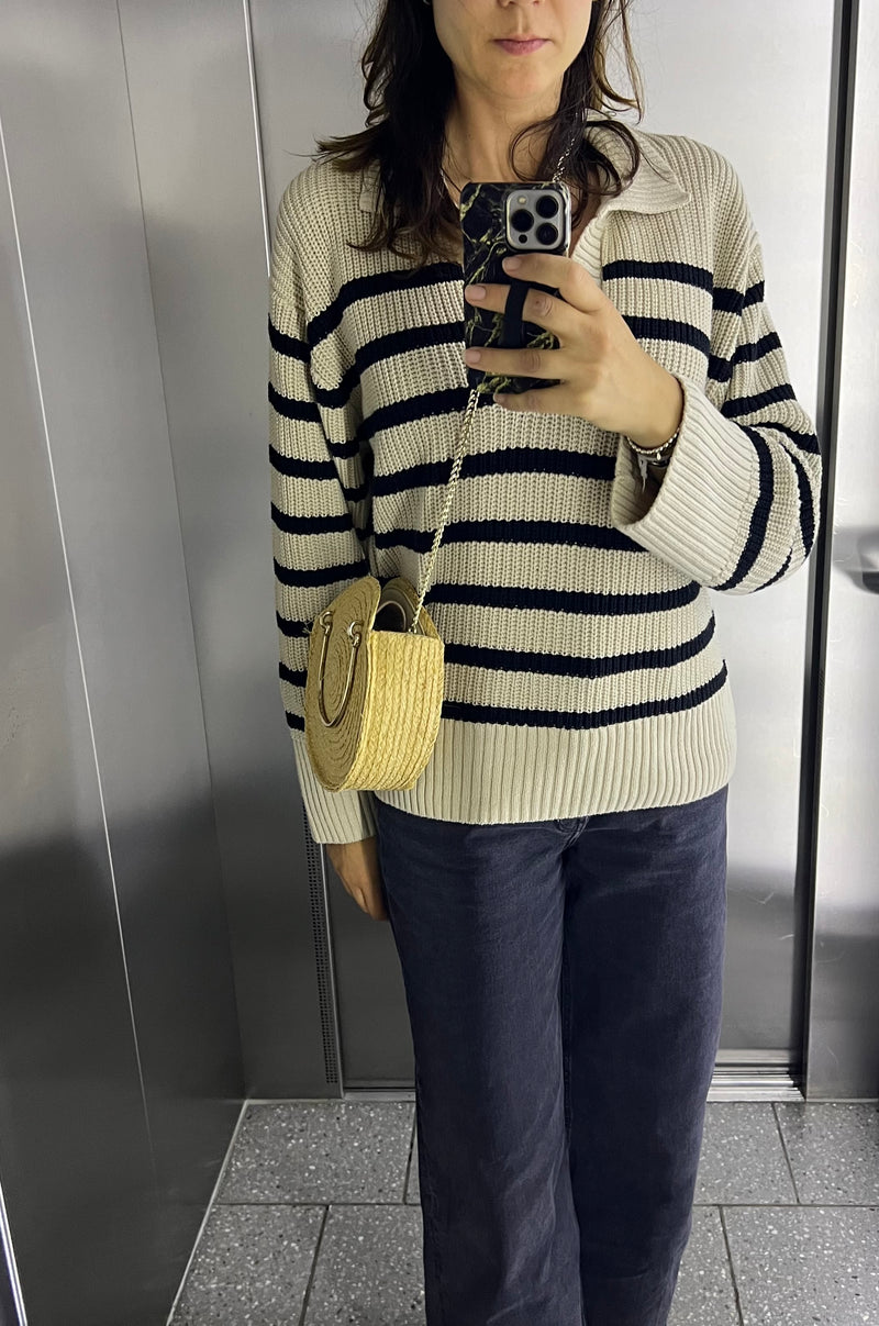 MANGO Raffia Tasche
