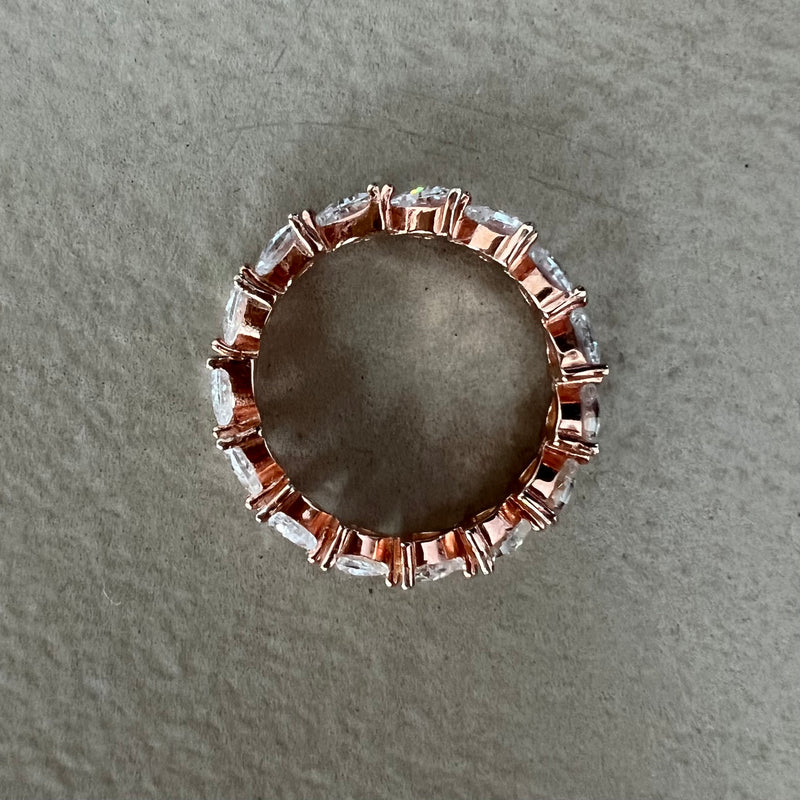 Ring aus rosévergoldetem 925 Silber