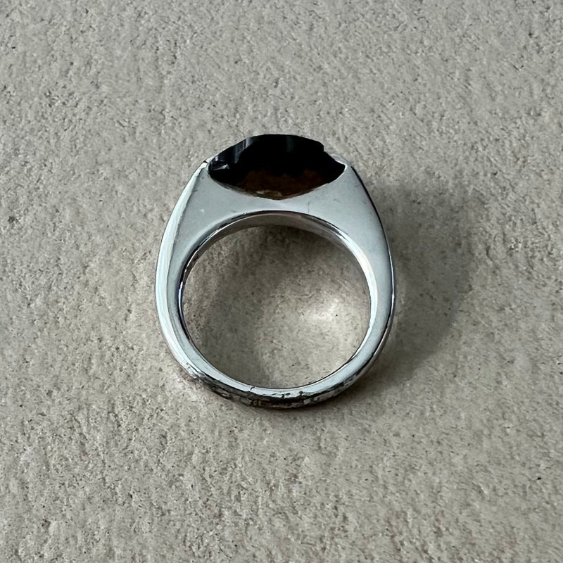 KENZO Ring aus Silber und Rauchquarz