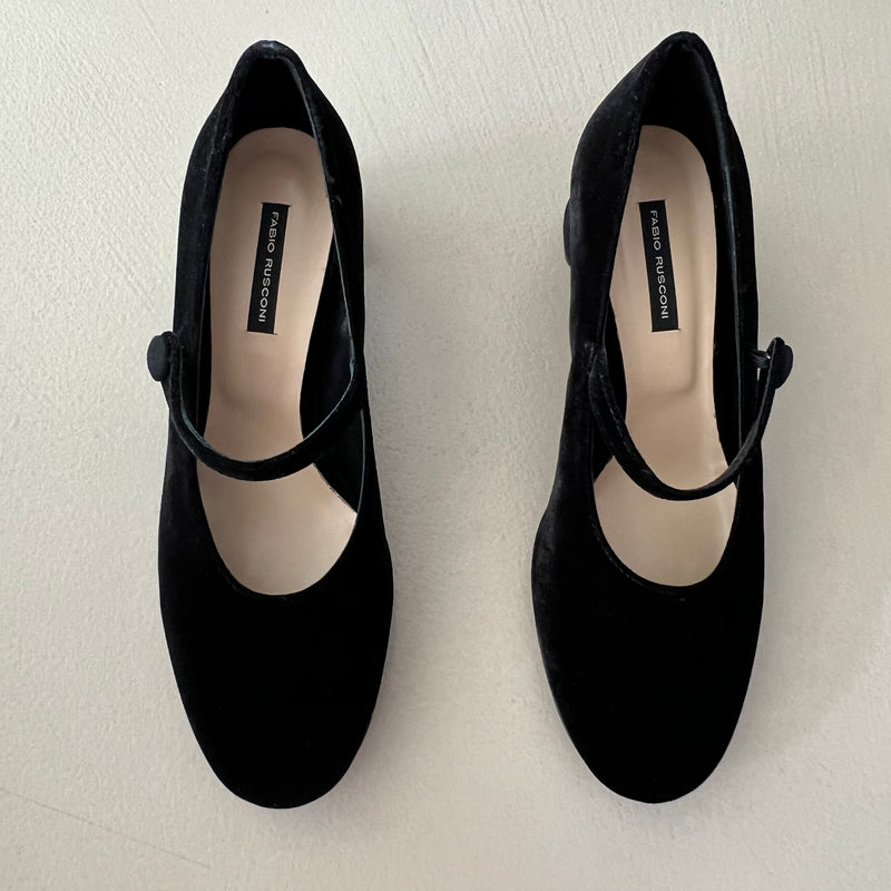 neue FABIO RUSCONI Velvet Silk Pumps