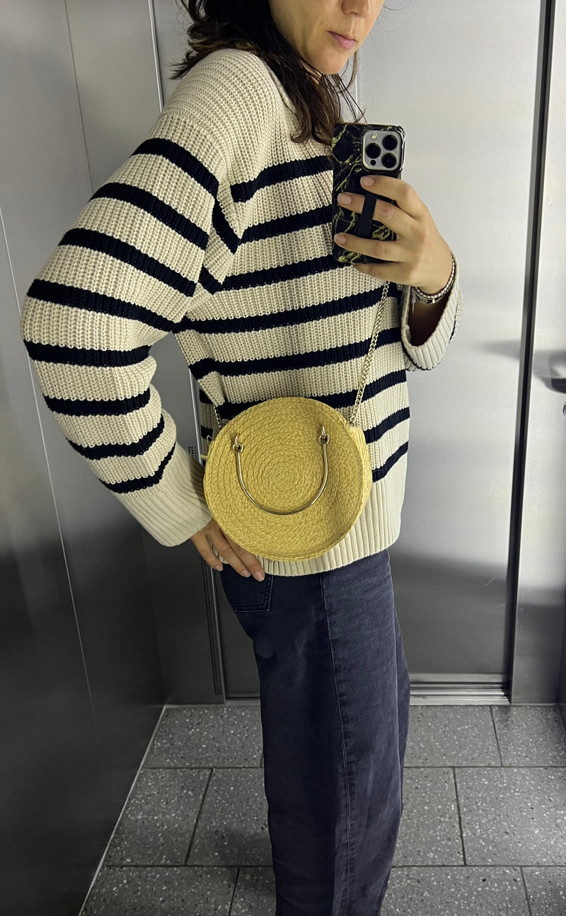 MANGO Raffia Tasche