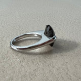 KENZO Ring aus Silber und Rauchquarz