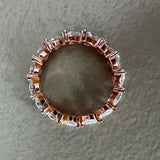 Ring aus rosévergoldetem 925 Silber