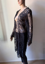 LISE CHAMEL Spitzen-Morgenmantel