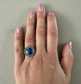 Silberring mit Lapislazuli Stein
